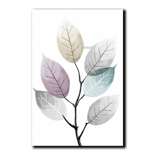 Cuadros Decorativos Set de 3 pzs Canvas de hojas moderno #2 60 X 90 cm.