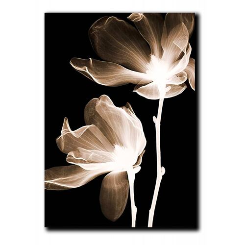 Cuadros Decorativos Set de 3 pzs Flores doradas moderno #2 30 X 45 cm