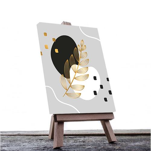 Cuadro Decorativo Hojas Doradas Minimalistas #89 de 40 x 60 cm