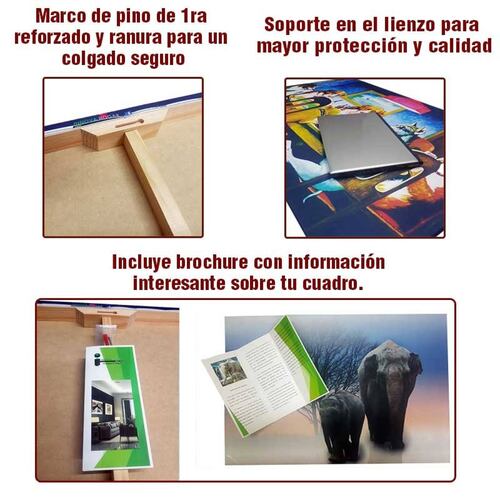 Cuadro Decorativo Hojas Doradas Minimalistas #106 de 60 X 90 cm.