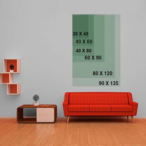 Cuadro Decorativo Hojas Doradas Minimalistas #106 de 60 X 90 cm.