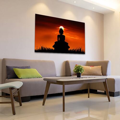 Cuadro Decorativo Holístico de chakras meditación o budismo 120 X 80 cm #11.