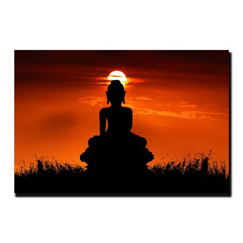 Cuadro Decorativo Holístico de chakras meditación o budismo 120 X 80 cm #11.