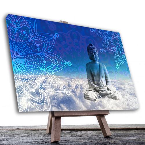 Cuadro Decorativo Holístico de chakras meditación o budismo 45 X 30 cm  #9