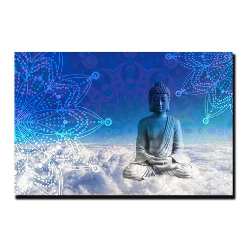 Cuadro Decorativo Holístico de chakras meditación o budismo 45 X 30 cm  #9