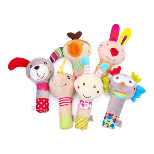 Juguete Sonaja De Peluche Para Bebe Recién Figuras Animales