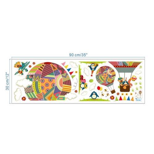  Vinil Decorativo Infantil Globo Aerostático ReCámara Cuarto