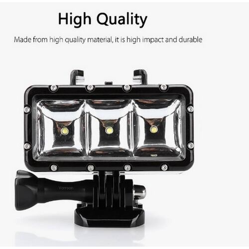 Lámpara Sub Acuática Buceo Led Flash Luz Cámara Deportiva
