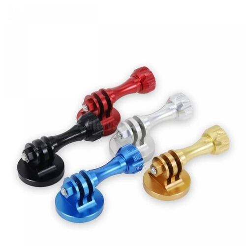 Adaptador Tripie Aluminio + Tornillo Hembra Cámara Deportiva