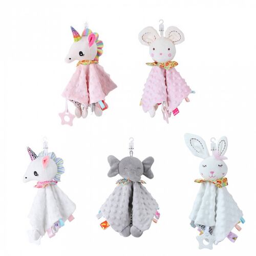 Manta De Apego Bebe Peluche Extra Suave Texturas Juguete