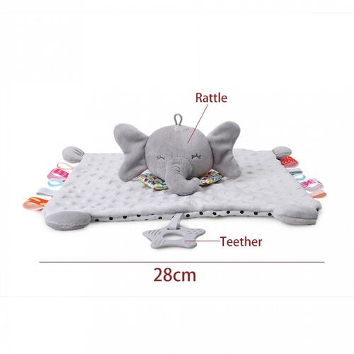 Manta De Apego Bebe Peluche Extra Suave Texturas Juguete