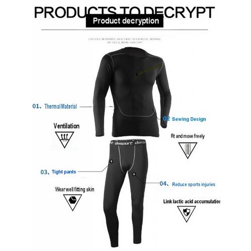 Ropa Deportiva Termica Secado Rápido De Compresión Muscular