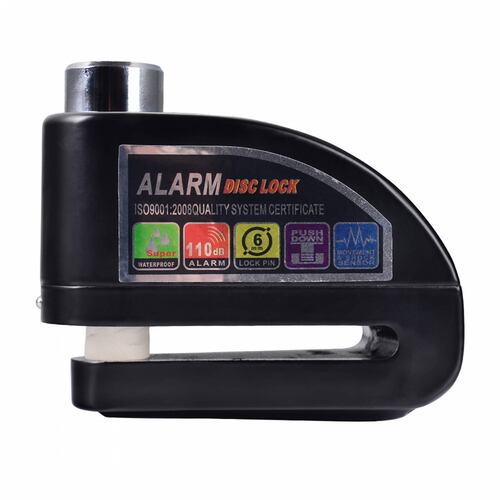 Bloqueo Freno de Disco Impermeable Alarma de Moto Candado
