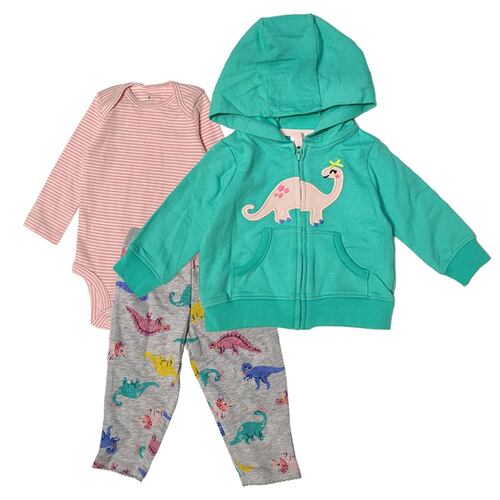 Conjunto para bebes 3pzas Chaqueta Pantalón  Body Niño Niña
