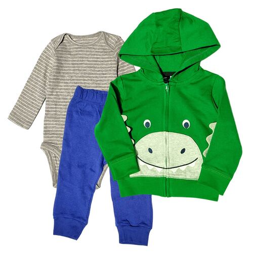 Conjunto para bebes 3pzas Chaqueta Pantalón  Body Niño Niña