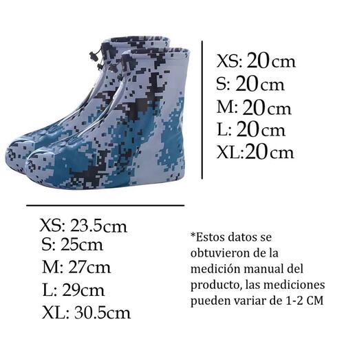 Botas Impermeables de Lluvia Ajustable Protector de calzado