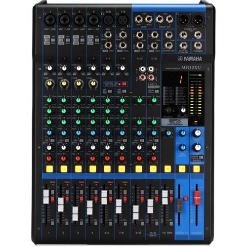 Yamaha  MG12XU Mezcladora de Audio 12 Canales con Efectos
