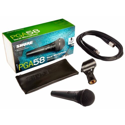 Shure Micrófono profesional PGA58-XLR original.