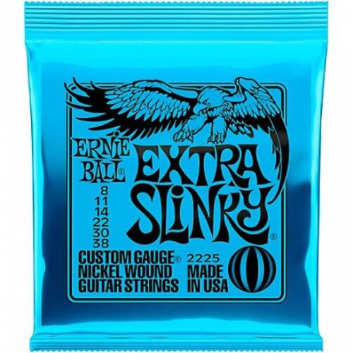 Cuerdas para Guitarra Eléctrica Ernie Ball Extra Slinky 2225-Azul