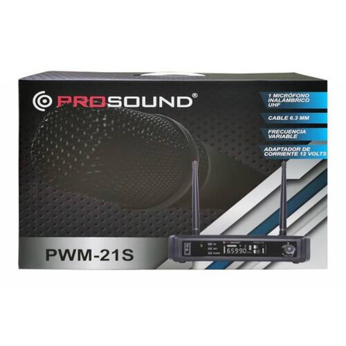 Micrófono Inalámbrico de Mano Sencillo PROSOUND PWM-21S