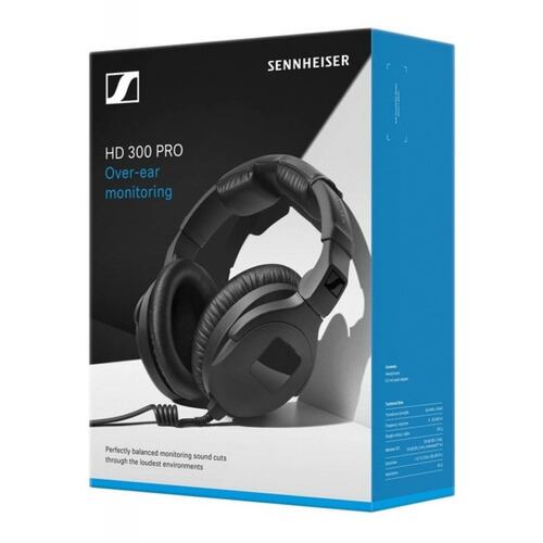 Audifonos Profesionales Sennheiser HD300 PRO-Negro Monitor Personal.