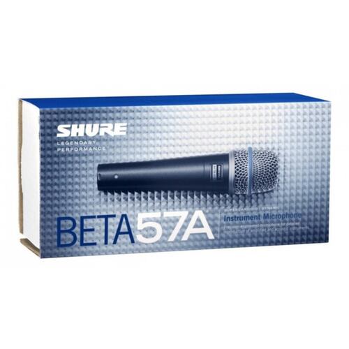Micrófono dinámico de instrumento Shure BETA57A-Negro