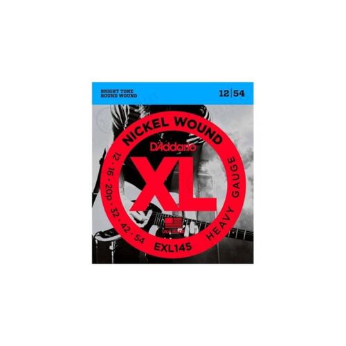 Cuerdas para Guitarra Eléctrica D Addario Heavy Gauge EXL-145-Plata