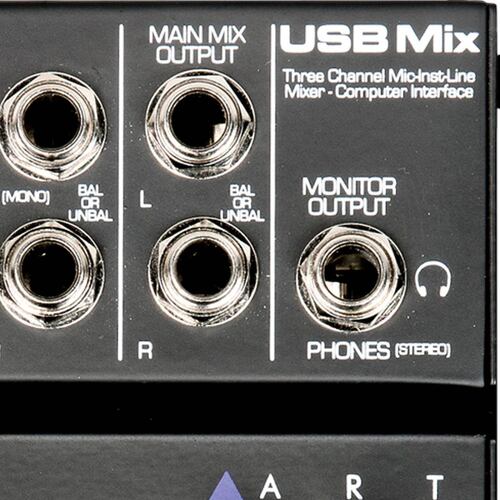 ART USB MIX Mezcladora Compacta con interfaz 3 Canales 