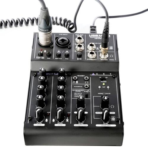 ART USB MIX Mezcladora Compacta con interfaz 3 Canales 