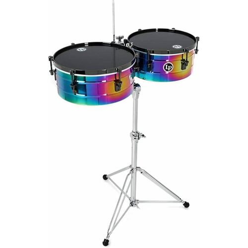 Timbales Lp Tony Succar Signature Lp257-ts Rainbow Chrome 