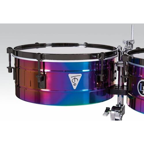 Timbales Lp Tony Succar Signature Lp257-ts Rainbow Chrome 