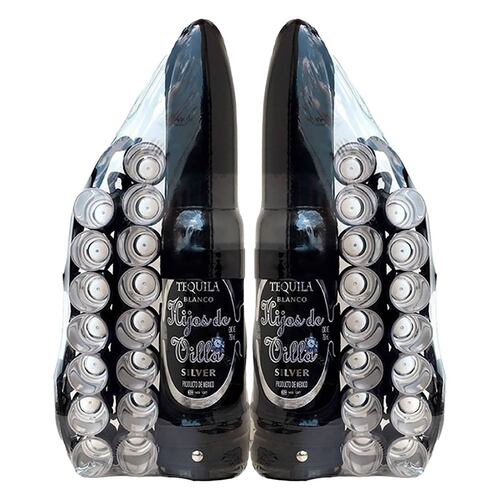 Duo Pack Tequila Hijos De Villa Bala Bco 750ml   Carrillera