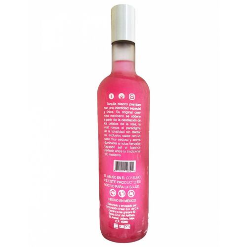 Tequila Tequilife Blanco Rosa 750 Ml Con 50 Ml