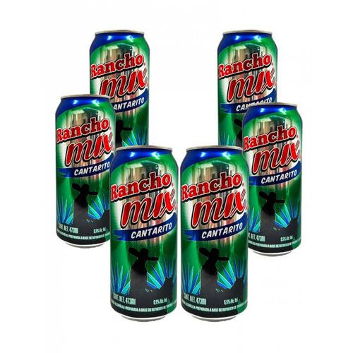Six Pack Rancho Mix Ice Cantarito Lata 473 Ml