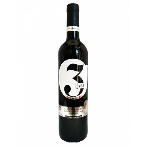 Vino Tinto 3 Uvas 750 Ml