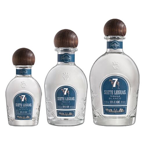 Set de Tequila Siete Leguas Blanco 50 375 y 700 Ml
