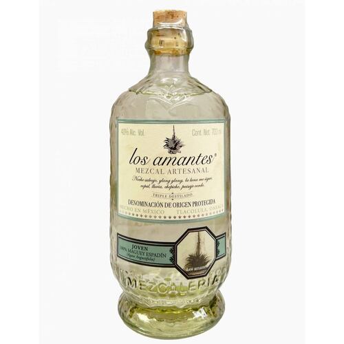 Mezcal Artesanal Los Amantes Joven Maguey Espadin 700 Ml