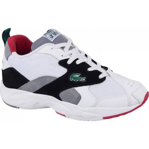 Choclo tenis casual urbano caballero blanco/negro Lacoste modelo 3147