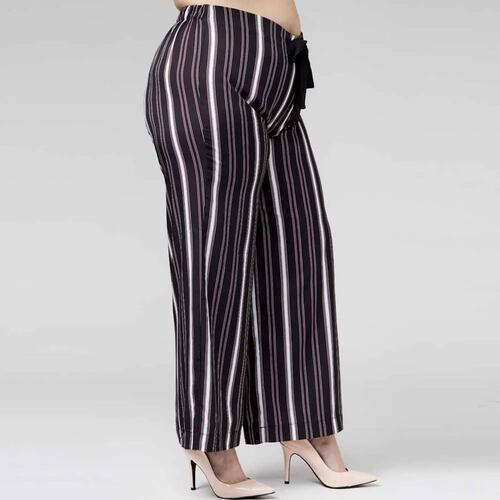 Pantalon extras/tallas especiales dama blanco/negro Tierra Bendita Plus modelo 4750