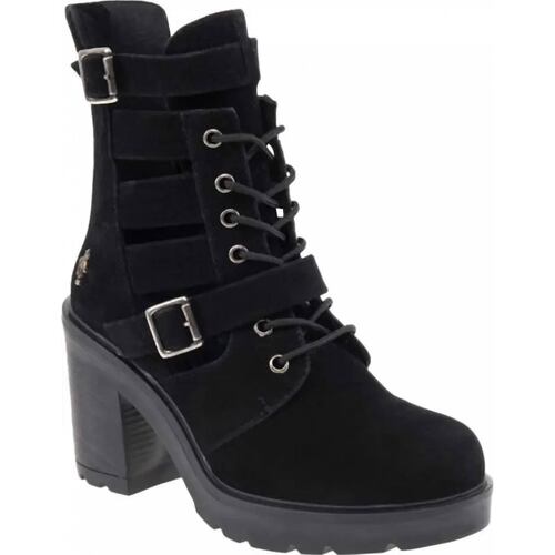 Bota militar dama negro Hpc Polo modelo 9505