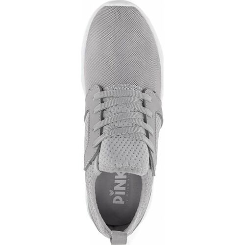 Choclo tenis casual urbano dama gris Pink By Price Shoes modelo 376W