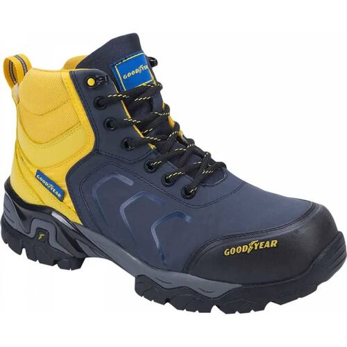 Bota trabajo industrial caballero azul Goodyear modelo 0111