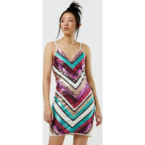 Vestido de vestir (formal) dama multicolor Gloria Trevi modelo ESLE