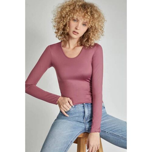 Top casual dama nude Holly Land modelo GLOR