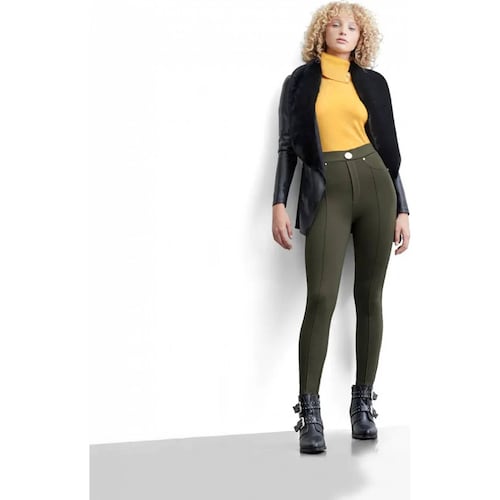 Leggings casual dama verde olivo Holly Land modelo 2649