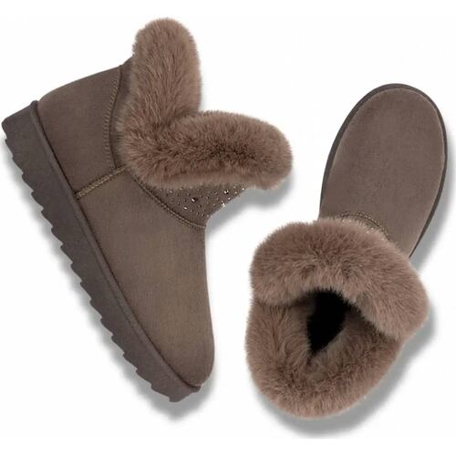 Bota ugg dama taupe Pink By Price Shoes modelo MX03