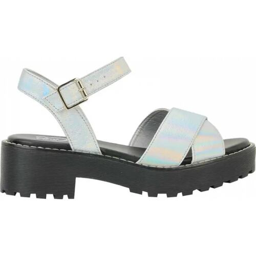 Sandalia casual dama plata Pink By Price Shoes modelo 9806