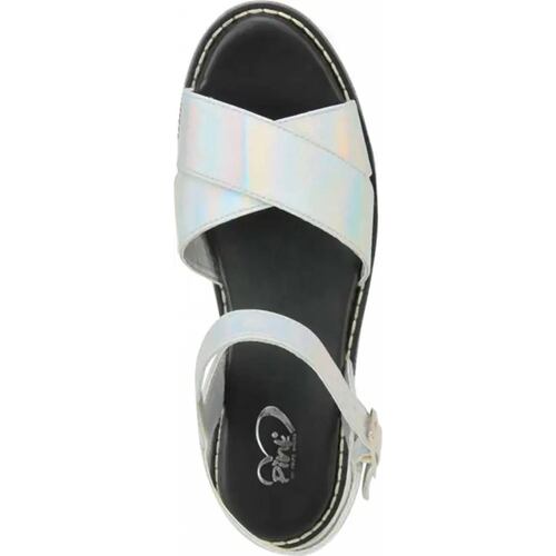 Sandalia casual dama plata Pink By Price Shoes modelo 9806