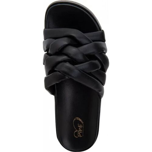 Sandalia casual dama negro Pink By Price Shoes modelo 3643