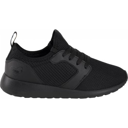 Choclo tenis casual urbano dama negro Pink By Price Shoes modelo 376W